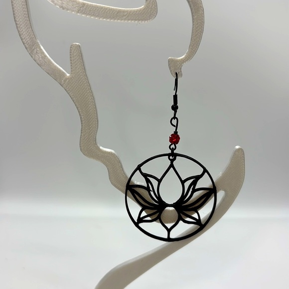 Lotus Earrings - Picture 4 of 5